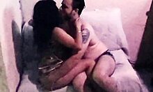 my horny girlfriend waits for me watching porn