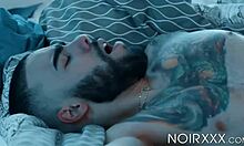 Tattooed teen Papi Suave deepthroats big black cock in a hot 69