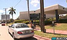 Spanish Babes Abella Anderson and Ava Addams Blowjob and Fucking in Bus Group Orgy.