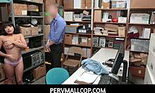 PervMallCop - Latina Shoplifter Aryana Amatista Picks Hard Dick Over Jail Time.