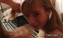 Blonde Spinner Strokes And Sucks Cock In Pov Casting Interview.