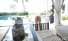 Wicked beauty loves licking balls and nasty POV fucking with her partner! 😈