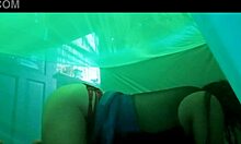 My sexy madrastra waits in bed to seduce me with her curves