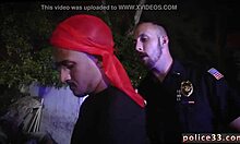 teen boy explores gay sex with buff black thugs