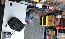 Slim Blonde Babe Reveals Butterfly Tattoo and Gaping Pussy with Intense Desire