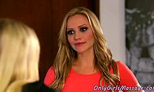Stunning Masseuse Fingering a Gorgeous Teen in a Wild Fantasy Session