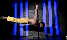 Sexy Gay Strip Tease with Hot Young Guy Dancing on Pole