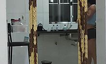 my stepmom saw me fucking my friend's tight ass and joined in for anal