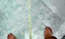 You pissing in the shower?