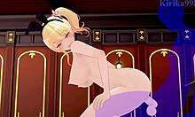 Rin gets intense creampie in bunny garden hentai