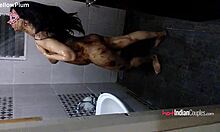 Reenu bhabhi strips in shower showing off big tits and stunning pussy