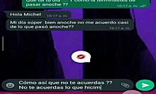 comienzo a chatear con mi compa�era de algebra la que tiene un culo grande y nos citamos para follar en mi casa