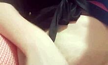 Wife Feels Horny Fingering Pussy On Camera For Husband.