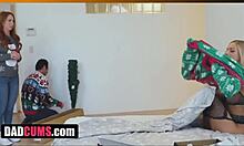 dadcums com stepdaughter enjoys stepdad's thanksgiving gift