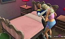 Lesbian couple enjoy amateur sex animations