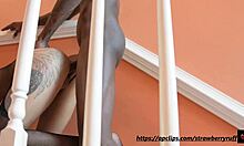 step brother catches latina with big black cock