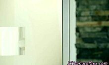 European Girlfriend Rides Lover's Cock in Steamy Cowgirl Action