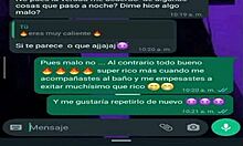 comienzo a chatear con mi compa�era de algebra la que tiene un culo grande y nos citamos para follar en mi casa