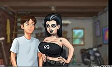 goth biker girl getting fucked on her motorcycle outdoor