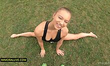 Athletic teen with perfect booty double-crosses coach! 😈