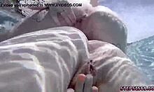 Big tits blonde teen 18+ amateur gets fucked, patrons love it.