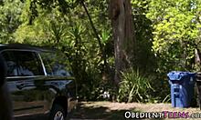 Teen Gets Rough Fucked With Big Cock