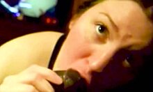 this bbw is sucking big black cock so sloppy and deep 😍