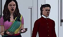 indian desi step mom banged by step son in hindi audio