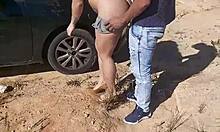 Tire punctured, I asked for help and got caught in the act.