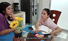 latina stepmom begging her stepdaughter to fuck her pussy 😈