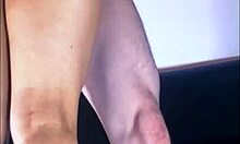 Petite latina student uses lubricant for tight penetration