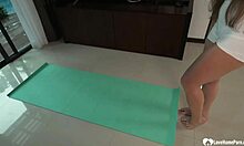 Teacher plays around with her wet cunt!