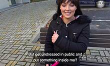 Female Agent Uses Vibrator on Brunette Lesbian at Work. Czech Office Casting Gets Steamy!