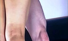 Petite latina student uses lubricant for tight penetration