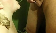 milf takes cum and piss in mouth for amateur cumshot