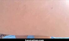 Cute Latina teen taken outside by stranger.