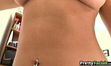 perfect ass babe gets facial roxy love 1 2 6 😍