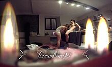 She Blows Slowly Till He CUMS Inside Her Mouth!