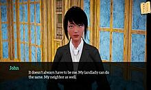 My new family gathers for an anime-style chat.