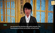 My new family gathers for an anime-style chat.