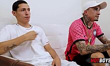 maloqueiro sucks big cock of young friend