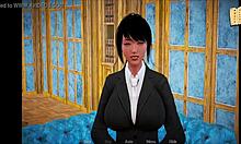 My new family gathers for an anime-style chat.