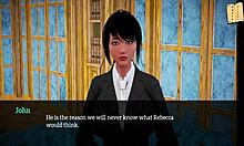 My new family gathers for an anime-style chat.