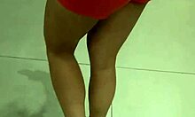 hot girl with nice ass in tight shorts shopping outdoors