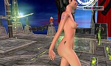 animated 3d cartoon of teen in sexy poses