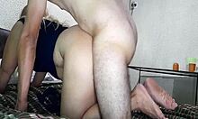 Fat milf gets fucked by new stepbrother