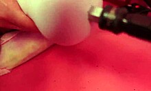 cute teen tranny using pocket pussy