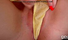 romanian teen 18+ rebecca volpetti stuffs her pussy to orgasm