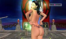 animated 3d cartoon of teen in sexy poses