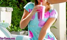 hey, check spex teen les licking each other out